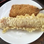 根ッ子うどん - チクワ天＆イワシフライ