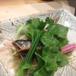 鮨 心白 - 【つまみ】活け鮎の塩焼き（長野）（2015.05.17）