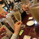 ドンペリで乾杯