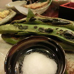 酒肴商店 アジト - 焼きソラマメ