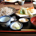 蕎麦喰い処 利めい庵 - 海老と鱧の合盛り 欲張りな方はやはりこれ♪