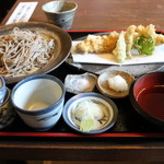 蕎麦喰い処 利めい庵 - 穴子天せいろ 1300円