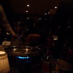 Hy's STEAKHOUSE - テーブルにて調理