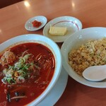 幸楽苑 - 料理写真:会津レッド+トッピング