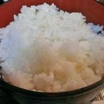 気賀亭 - お棺丼に入ったガッツリ白飯