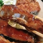 気賀亭 - 豚カツの断面