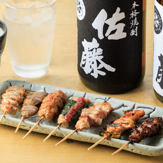 地鶏家心 - 料理写真:よりすぐりの本格焼酎とやきとり
