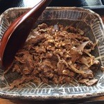 日本料理　時宜 - ご飯のお供に牛肉と牛蒡のしぐれ煮です、朝食膳とは別皿で提供されました