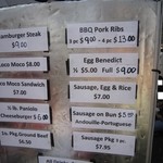 North Shore Cattle Co. - 2012年のメニュー