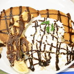 Butter Pancake Baking Factory - バナナショコラパンケーキ・マカデミアナッツクリーム￥７０２（税込）☆♪