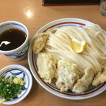 手打うどん 風月 - かしわ天ざる中盛り