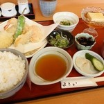 和食　よこい - 2014年7月　天ぷら定食【1000円】増税で1000円になってましたが、品数も増えた？