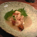 Seasons Dining　唯一無二 - 朝びき地鶏のささみを梅肉ソース