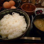 たまかけや - たまかけ定食　350円