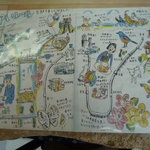 琉球珈琲館 - 街の案内など手書きmapがカワイイ