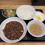 藤椒 - ✅麻婆豆腐定食¥1.000(辛さ:普通)
　※辛さは3段階からセレクト可能