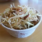 おゆう - セットのねぎ丼、さっぱりとしていて美味しい♪