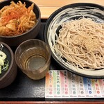 ゆで太郎 - 料理写真:かき揚げ丼セット¥730-