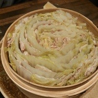 豚しゃぶ せいろ蒸し 豚匠 なんば邸 - 桜ポークと白菜のミルフィーユせいろ蒸し♪