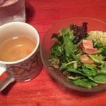 黒毛七厘 - スープ＆サラダ