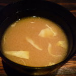 Shinsaibashi Imaiyahonten - ☆比内地鶏で出汁をとったお味噌汁(^_-)-☆