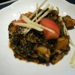 チャミヤラキッチン - 小松菜とじゃがいものサブジ　￥５８０