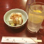 四季 - お通しの豆腐がうまい