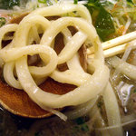関西風うどん 川嶋 - 「肉うどん」自家製の太麺