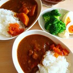 無印良品 - 料理写真:「素材を生かしたごろごろ野菜と豚ひき肉の大盛りカレー」税込390円