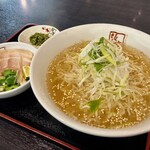 喜多方ラーメン 坂内 - 料理写真:【青唐】冷やし貝節塩ラーメン