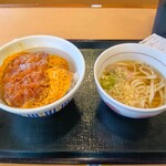 なか卯 - 料理写真:カツ丼＆はいからうどん(小)