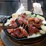 成吉思汗 だるま - 焼いて焼いてぇ～（２０１５年４月）。