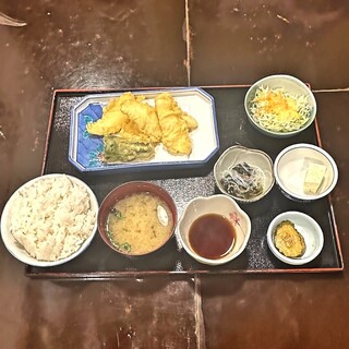 えん - 料理写真:♦︎水イカの天ぷら定食