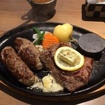 Suteki To Hambagu No Sarun - カミナリハンバーグコンビ　グルメコンビステーキ