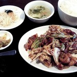 新三昧 - 回鍋肉ランチセットです