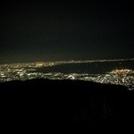 グラニット・カフェ - 大阪方面の夜景。