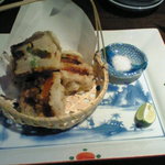 なっぱjuicy - レンコンと海老のはさみ揚げ　\780