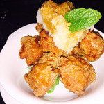 エバンス - 鳥モモ唐揚げおろし乗せ