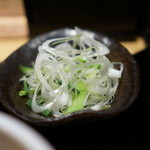 つけ麺 道 - 薬味のネギ