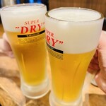しんぱち食堂 - ドリンク写真:朝ビー (*/>ω<)/イエーイ✨