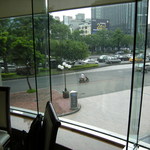 長園中餐廳  - 台湾大道を見下ろしながら。