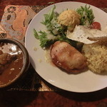 あとりえ木朴 - タンドリーチキンのカレーセット