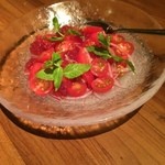 鳥良 - トマトのワインジュレ
