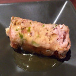 喜和美家 - H27.05.19 お通し三点盛り「タコしんじょう」