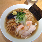 仙臺 自家製麺 こいけ屋 - 姫鶏と茄子の冷やしラーメン780円
      ※ゆめちから使用の麺