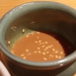 馳走 なか川 - 【H27.3.28】関サバ（りゅうきゅう）胡麻醤油和え1200円。