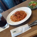 珈琲館 - 料理写真:この後粉チーズ、タバスコ、かけましたよ~