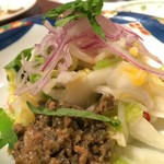 牛たんの一仙 - 漬け物お代わり・・・これ美味しいです!!