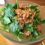 かつきり - <2015/05>パクチーとトマトのサラダ（500円）