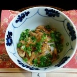 祇園 末友 - 川海老の飯蒸し